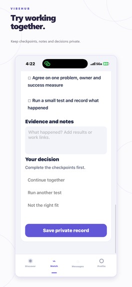 VibeHub: Cofounder Trial – screenshot 3