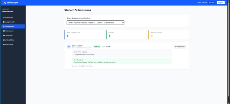 SchoolSync — AI-Powered School Management Platform – screenshot 1