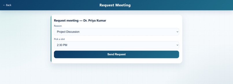 FacultyTrack – Smart Faculty Availability System – screenshot 4