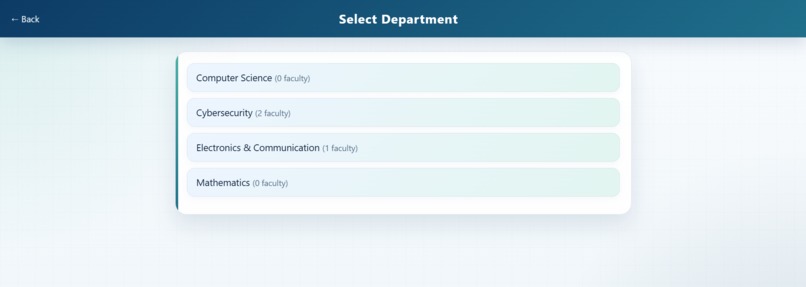 FacultyTrack – Smart Faculty Availability System – screenshot 6