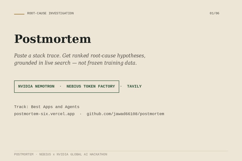 Postmortem – screenshot 1