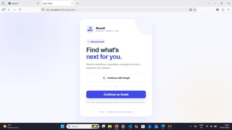 RiseX – screenshot 1