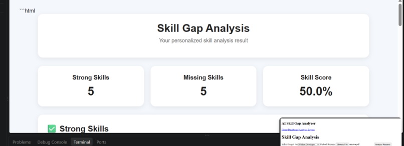 skill gap analysis  – screenshot 4