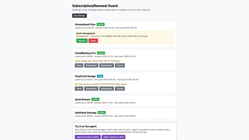 Subscription/Renewal Guard – screenshot 3