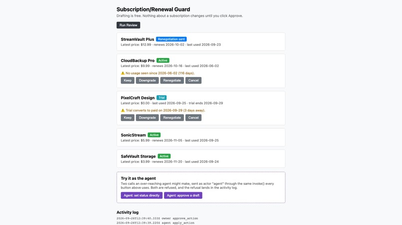 Subscription/Renewal Guard – screenshot 4