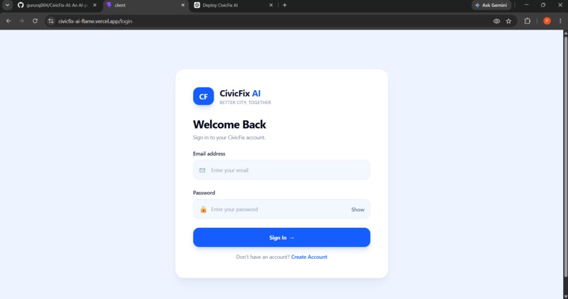 CivicFix-AI – screenshot 1