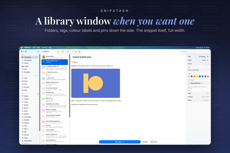 SnipStash – screenshot 5