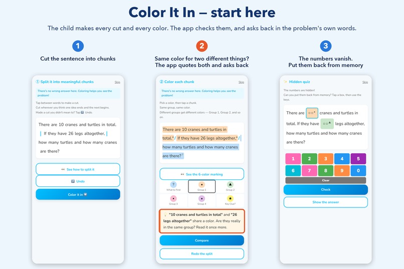 AHA! Math — Turn Word Problems into Pictures – screenshot 1
