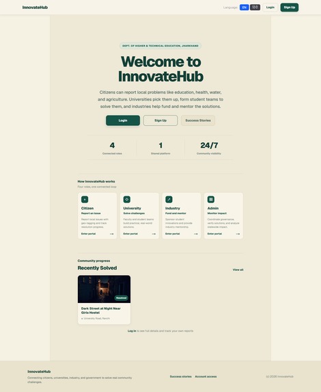 InnovateHub – screenshot 1