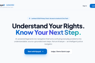 NyayaX— Understand Your Rights. Know Your Next Step.