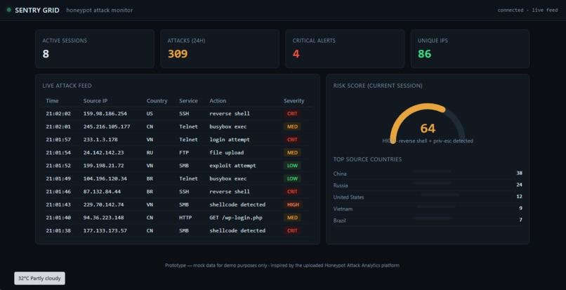 AI-Powered Honeypot Platform – screenshot 1