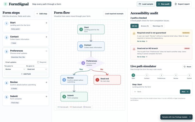 FormSignal – screenshot 1