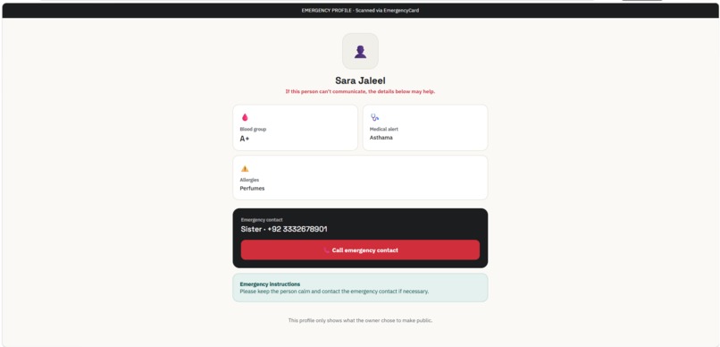 EmergencyCard – screenshot 1