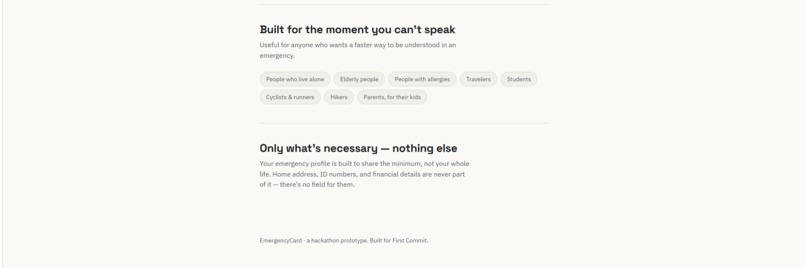 EmergencyCard – screenshot 2