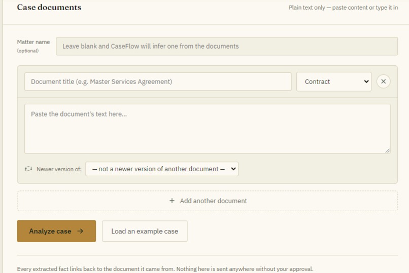 CaseFlow – screenshot 2