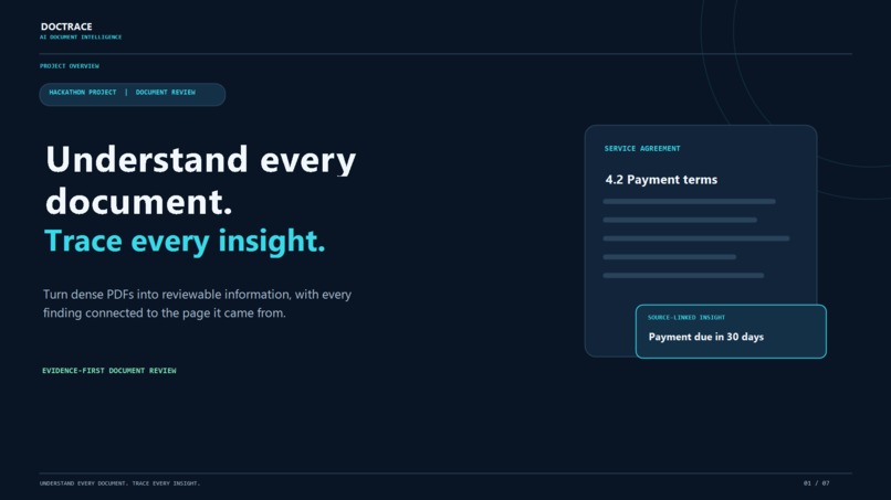 DocTrace – AI Document Intelligence – screenshot 1