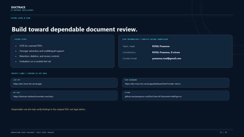 DocTrace – AI Document Intelligence – screenshot 3