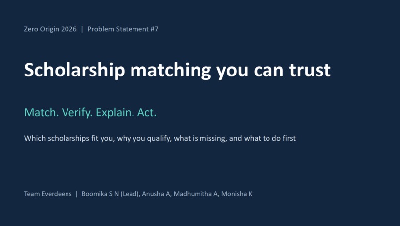 Scholarship Intelligence – screenshot 1