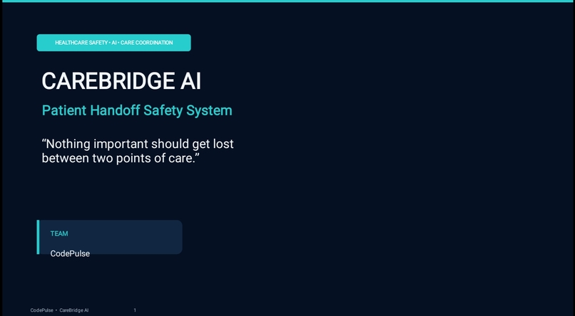 CareBridge AI – screenshot 1