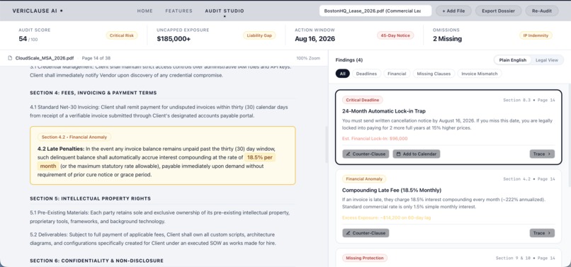 VeriClause AI – screenshot 2