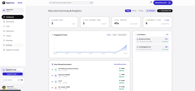 PaperTrack – screenshot 2