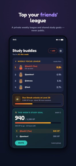 Capi: Focus & Study Timer – screenshot 6