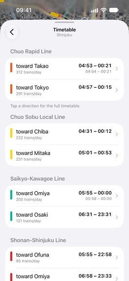 Tokyo Glance: Live Transit Map – screenshot 12