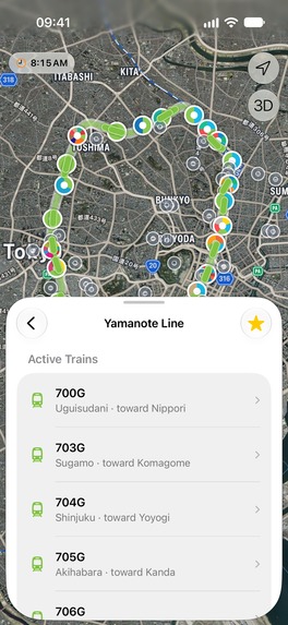 Tokyo Glance: Live Transit Map – screenshot 9