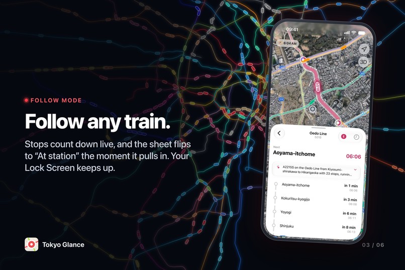 Tokyo Glance: Live Transit Map – screenshot 3