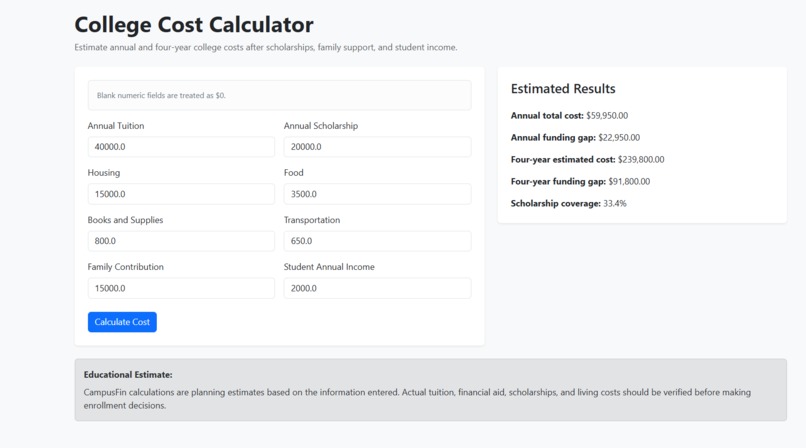 CampusFin – screenshot 4