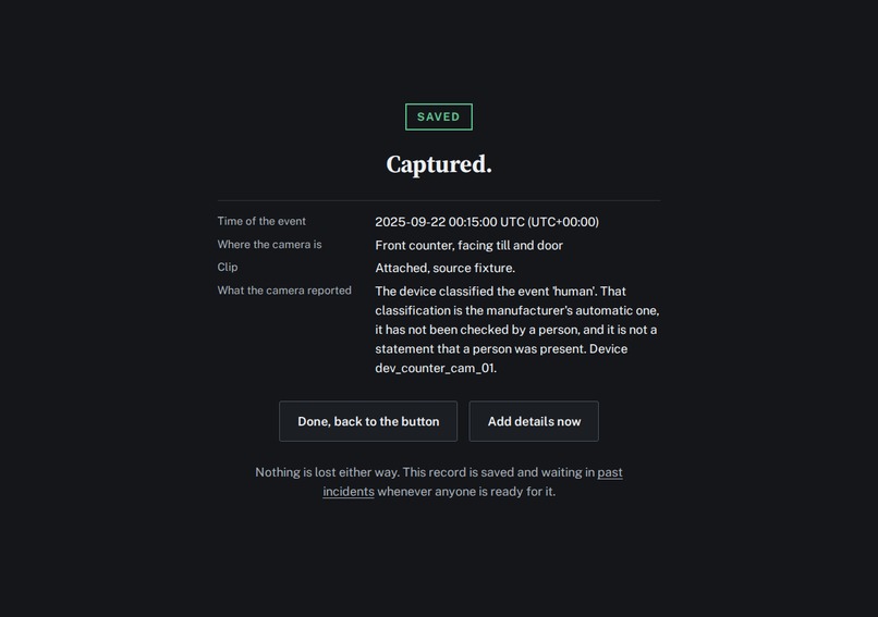 Incident Book – screenshot 2