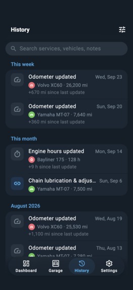 NoCheck — Vehicle Maintenance Tracker – screenshot 8