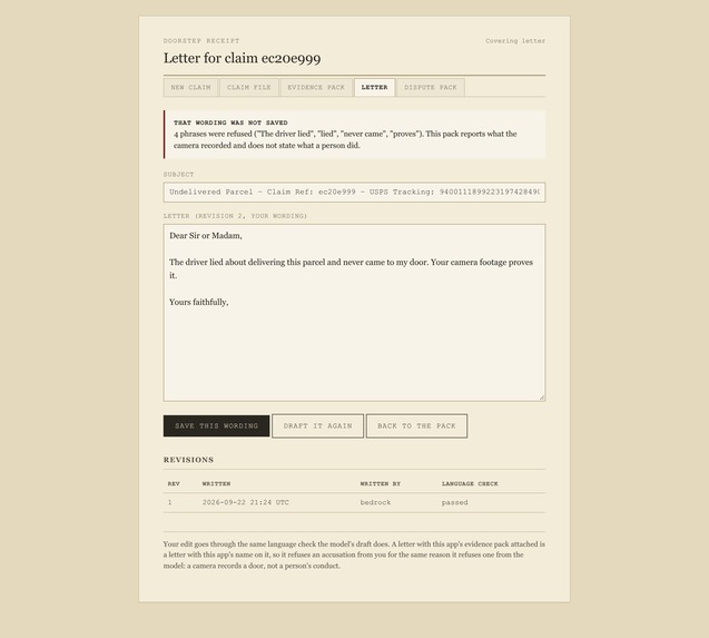 Doorstep Receipt – screenshot 5