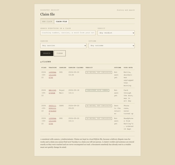 Doorstep Receipt – screenshot 6