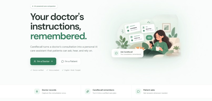 CareRecall – screenshot 1