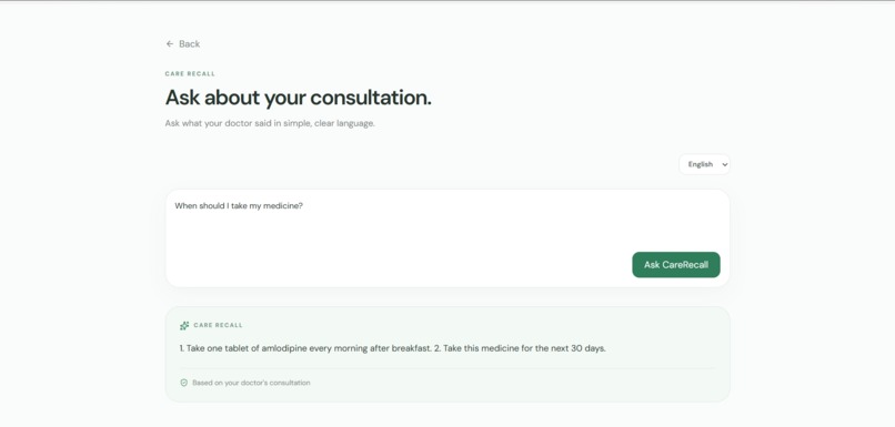 CareRecall – screenshot 3