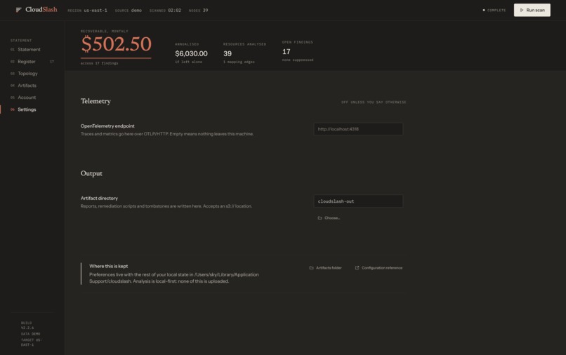 CloudSlash - GUI  – screenshot 2