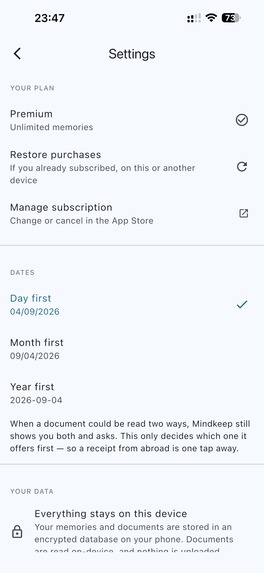 Mindkeep: Expiry Reminders – screenshot 4