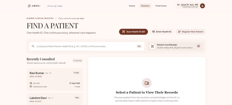 AROG AI-Powered Continuity of Care – screenshot 1
