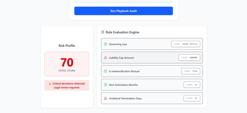 The Contract Playbook Deviation Auditor – screenshot 4