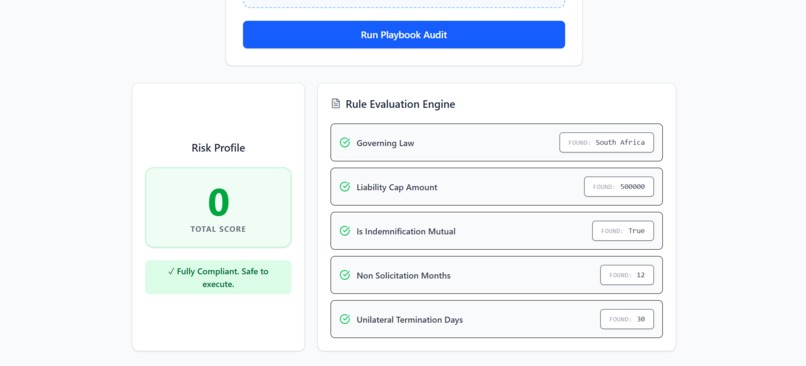 The Contract Playbook Deviation Auditor – screenshot 2