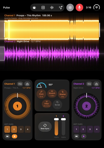 Pulse - the pocket DJ deck – screenshot 1