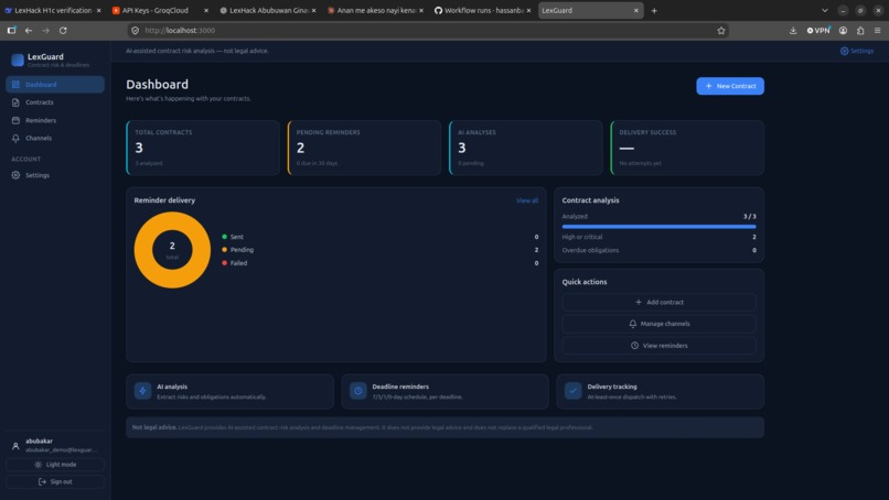 LexGuard — AI Contract Risk & Deadline Manager – screenshot 4