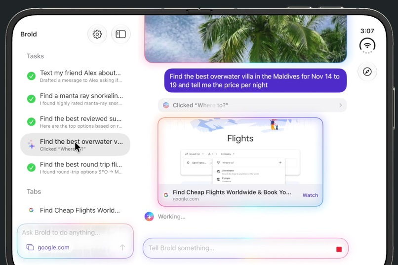 Brold - AI web browser for your iPhone fold – screenshot 2