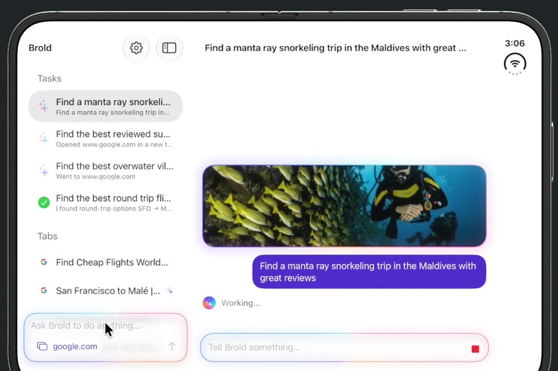 Brold - AI web browser for your iPhone fold – screenshot 4