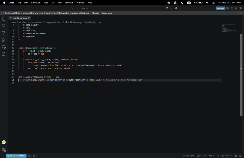 Resume – screenshot 4