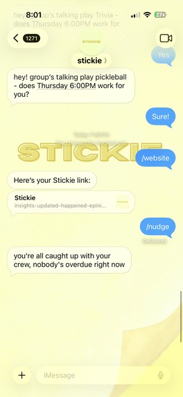 Stickie: The Glue to Your Social Life – screenshot 2