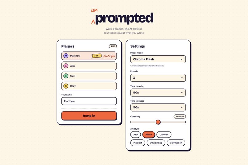 Unprompted! – screenshot 1