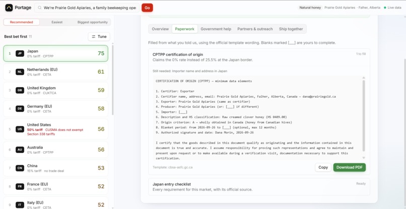Portage – screenshot 3