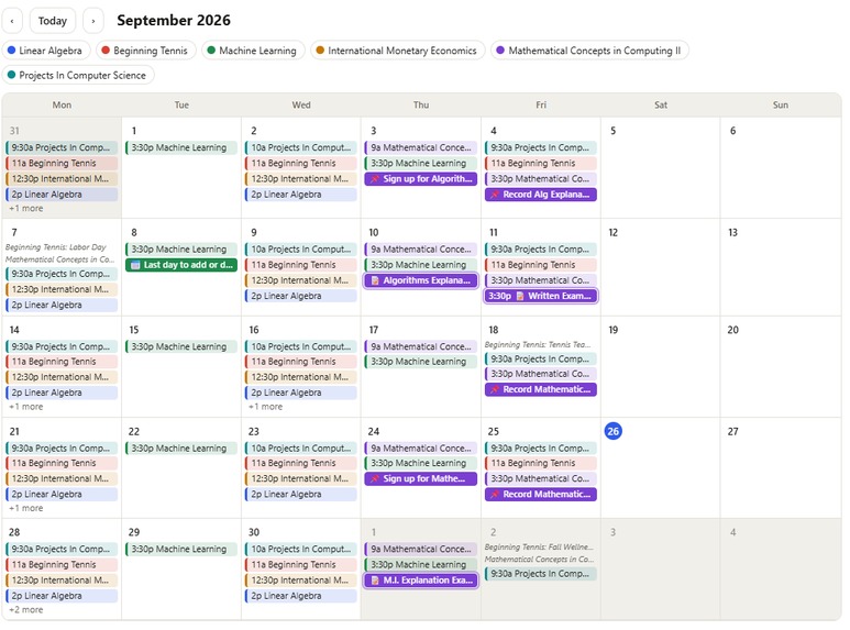 Syllabus2Cal – screenshot 4